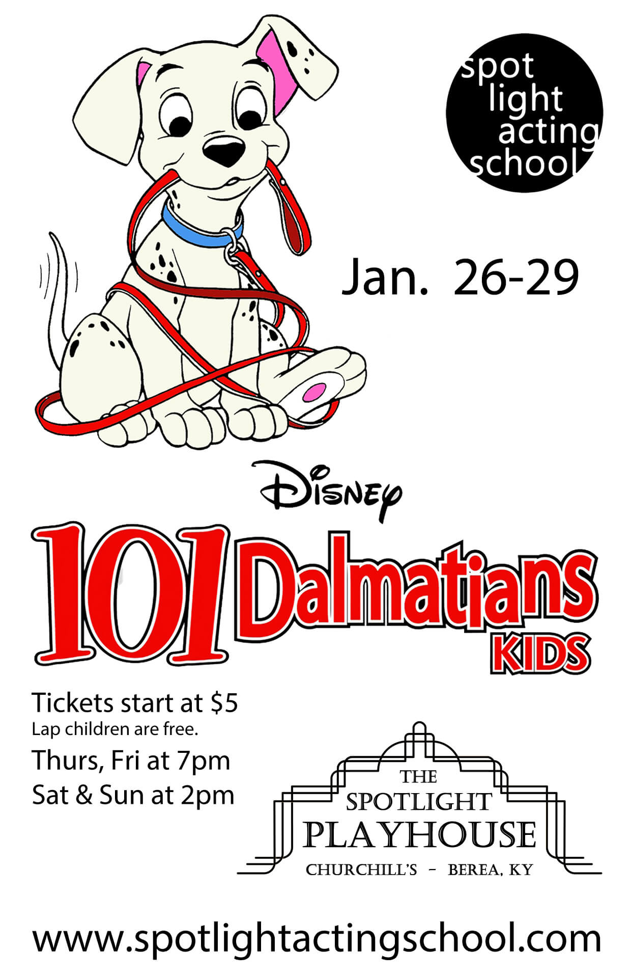 101 Dalmatians Kids The Spotlight Playhouse Theater and Event
